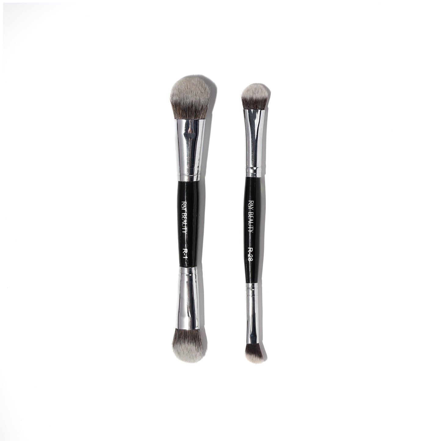 9 in 5 Dual Makeup Brush set + Travel Friendly Pouch
